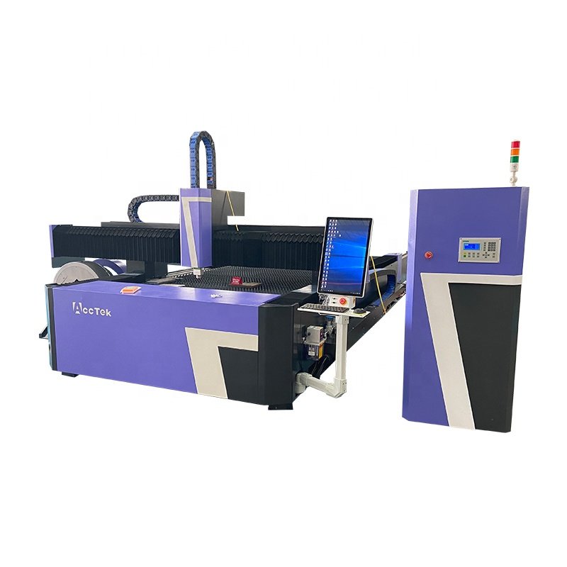 Laser Machine Cut Metal AccTek AKJ1530FR Laser Cutting Machine 1KW-30KW CNC Fiber Laser Cutter Sheet Metal and Tube Metal